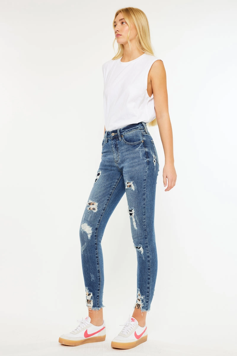 Carlita High Rise Ankle Skinny Jeans
