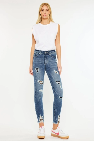 Carlita High Rise Ankle Skinny Jeans