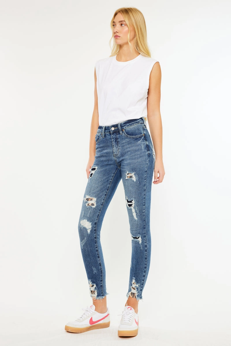 Carlita High Rise Ankle Skinny Jeans