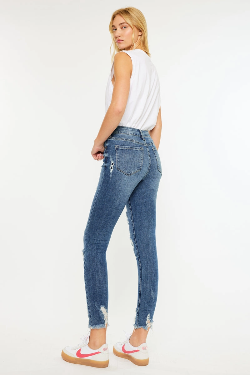 Carlita High Rise Ankle Skinny Jeans