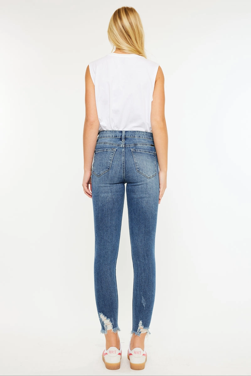 Carlita High Rise Ankle Skinny Jeans