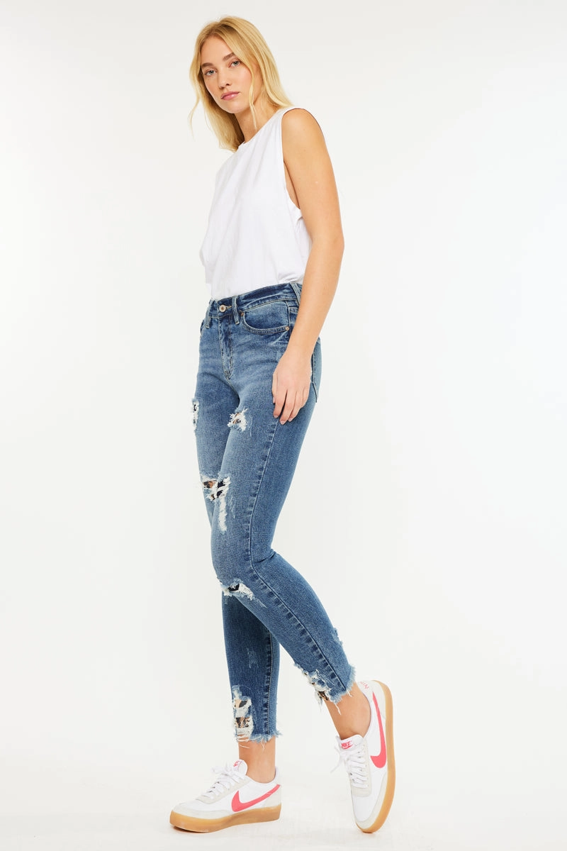 Carlita High Rise Ankle Skinny Jeans