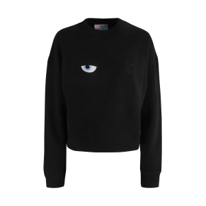 Chiara Ferragni Eye Embroidered Crewneck Sweatshirt
