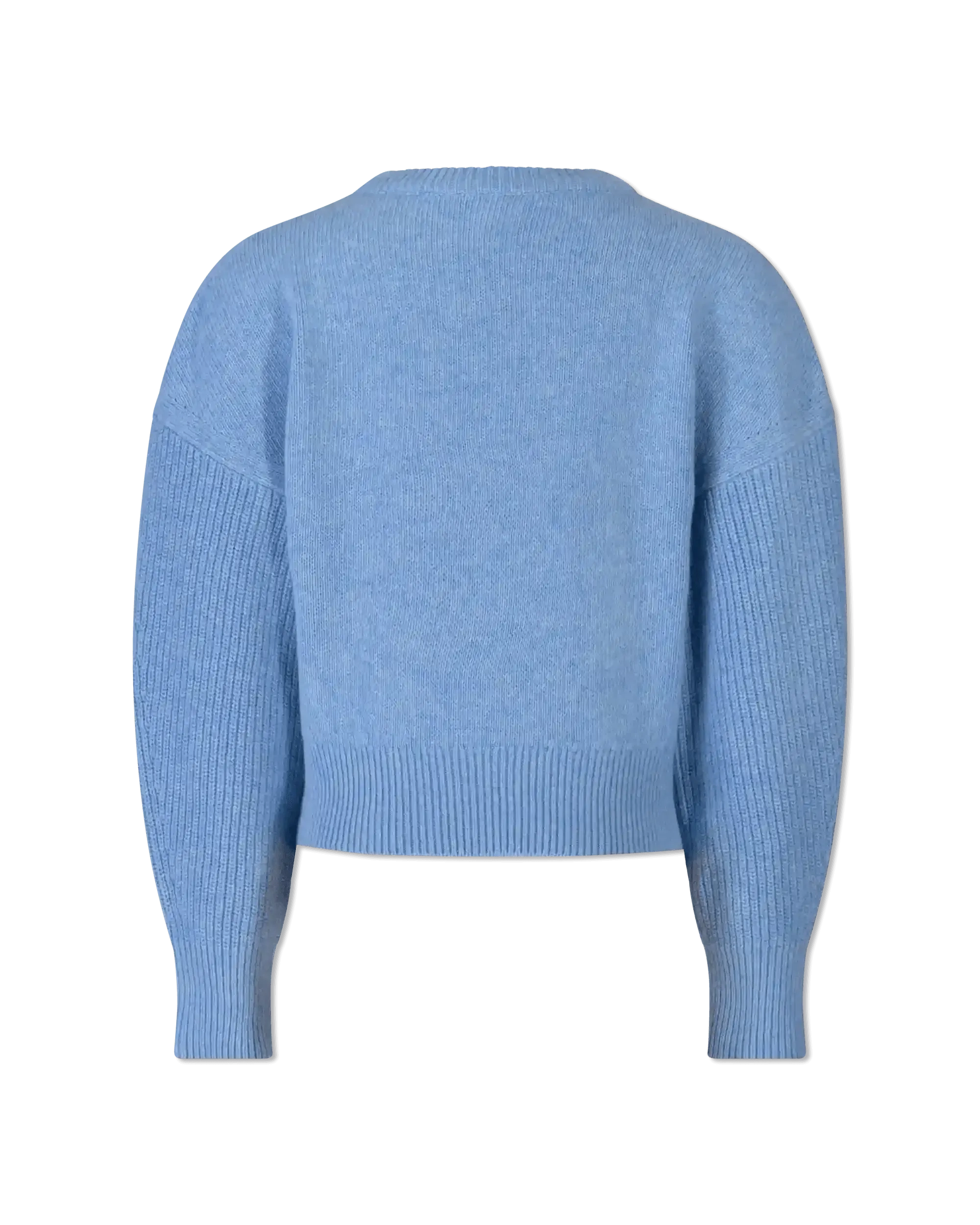 Chunky Wool Knit Crewneck Sweater