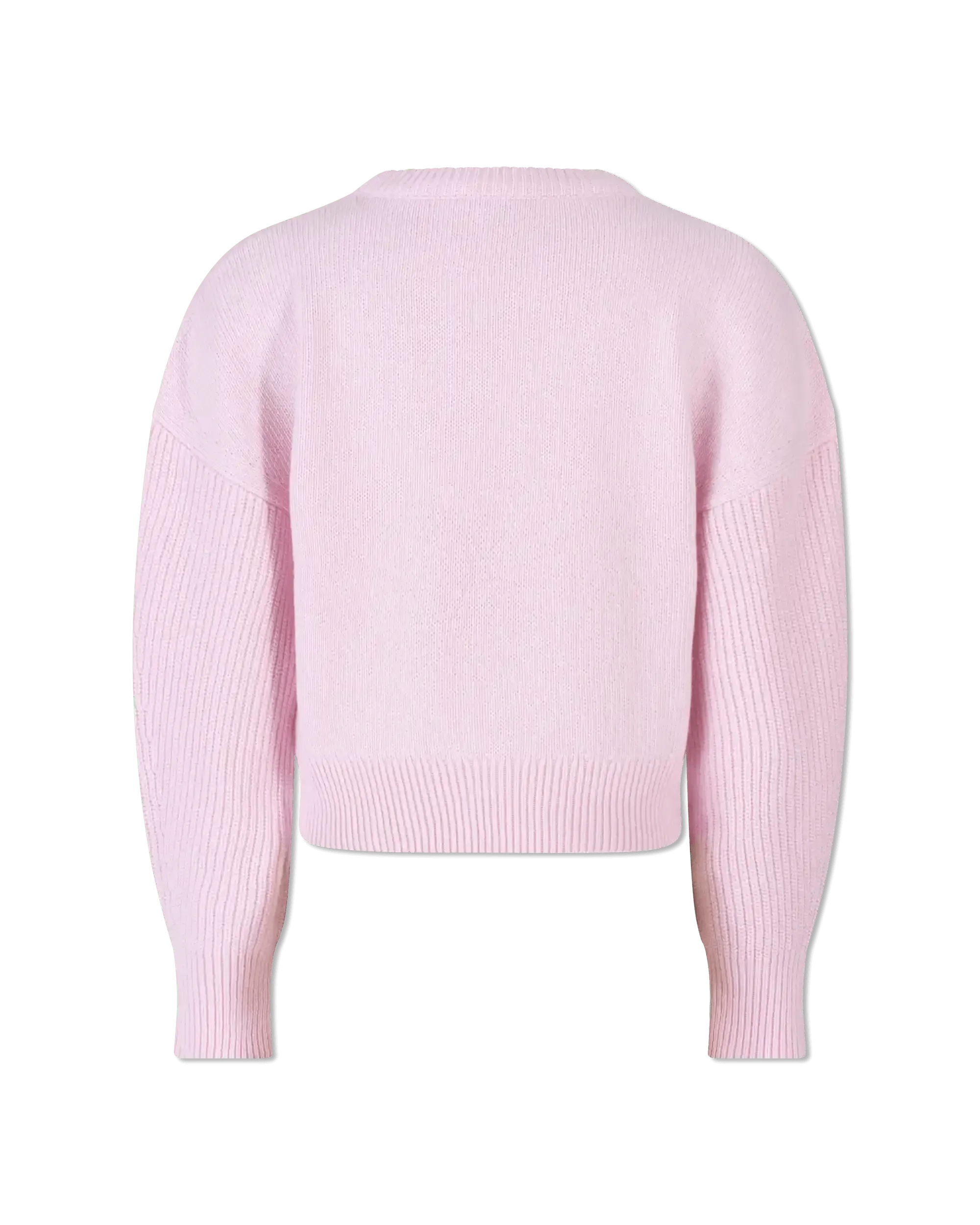 Chunky Wool Knit Crewneck Sweater