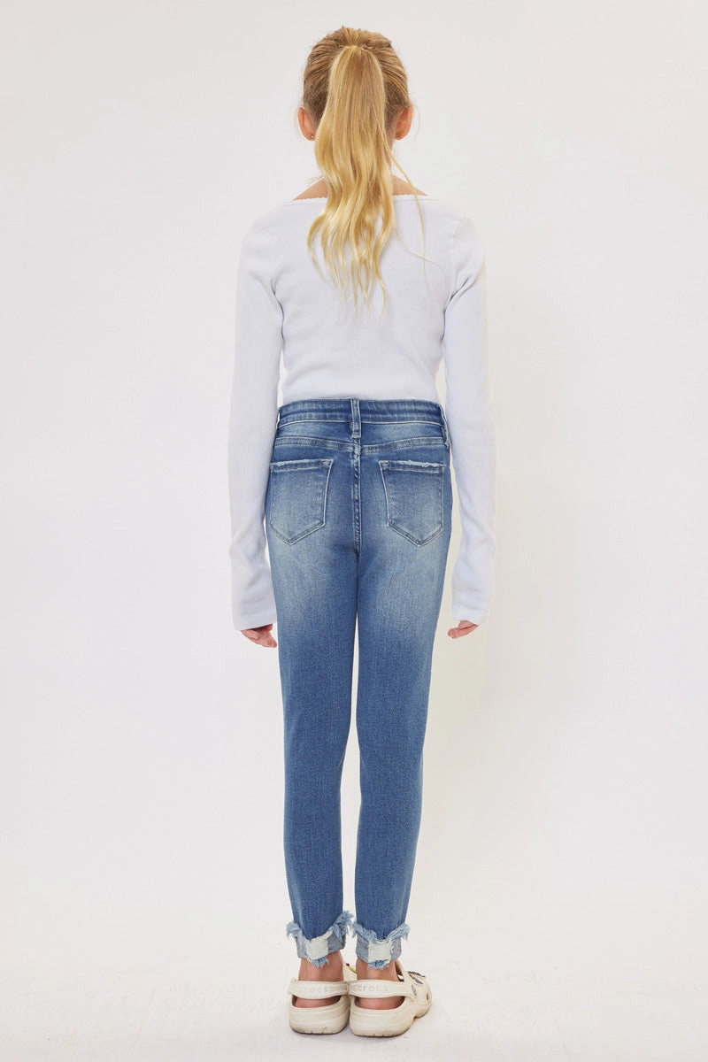 Cole High Rise Ankle Skinny Kid Jeans