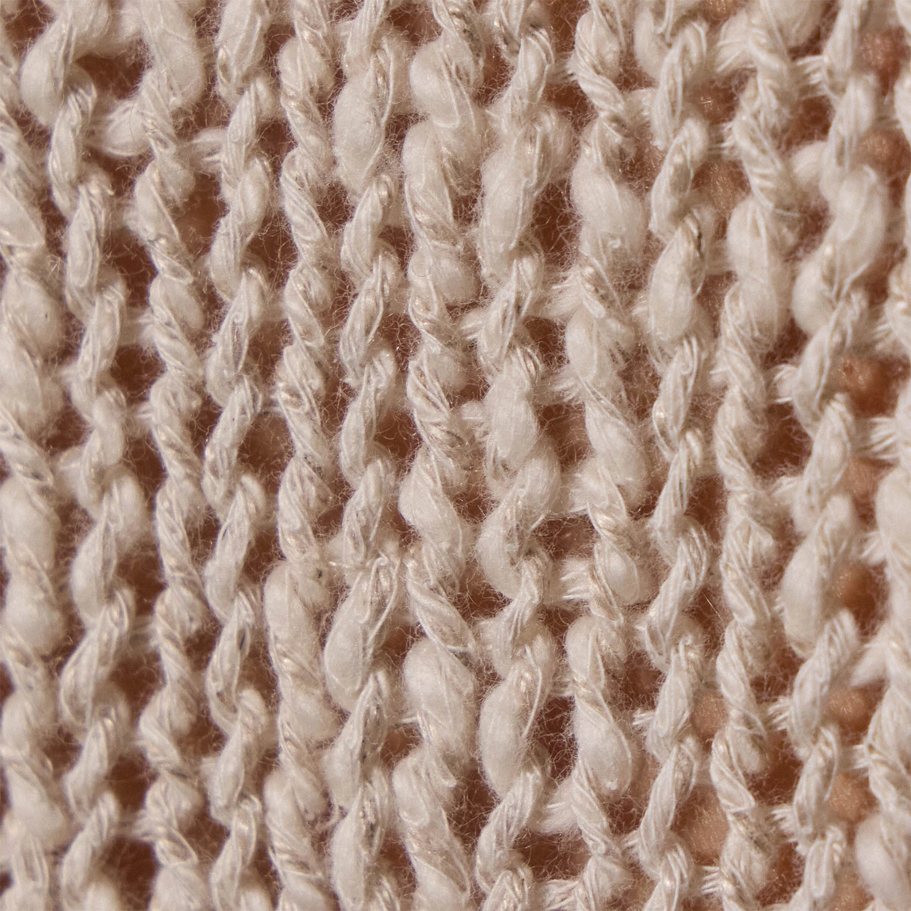 Cotton Linen Knit Crew Neck - Natural