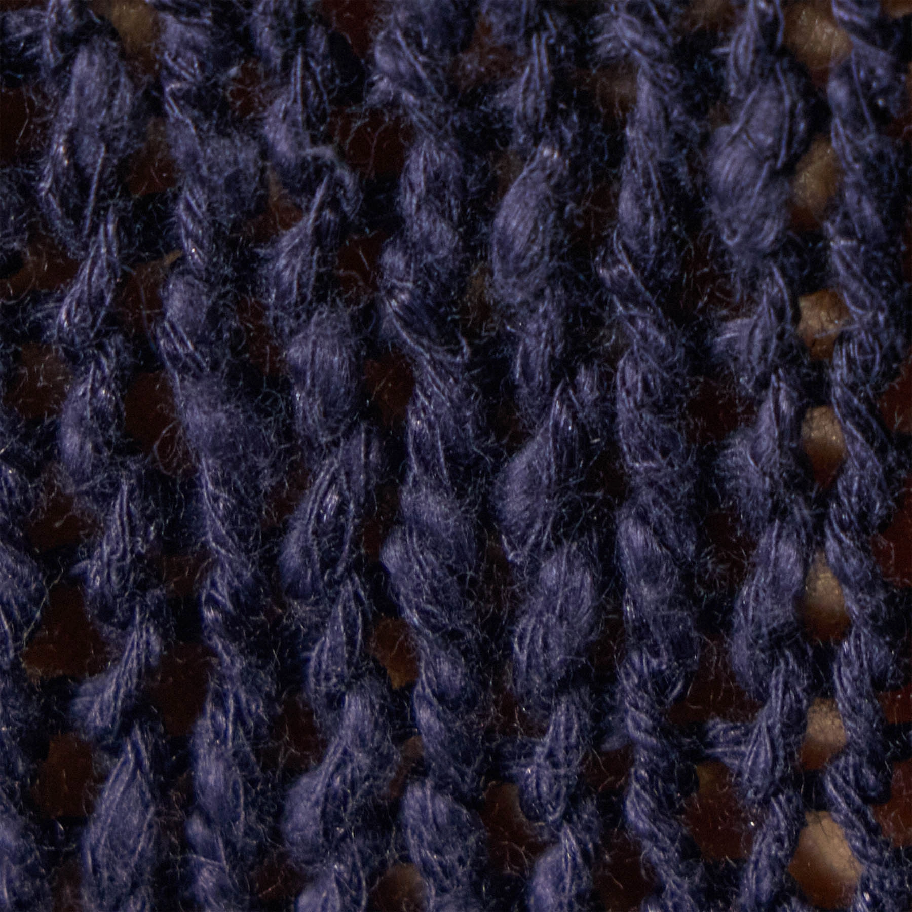 Cotton Linen Open Knit Pullover - Faded Navy