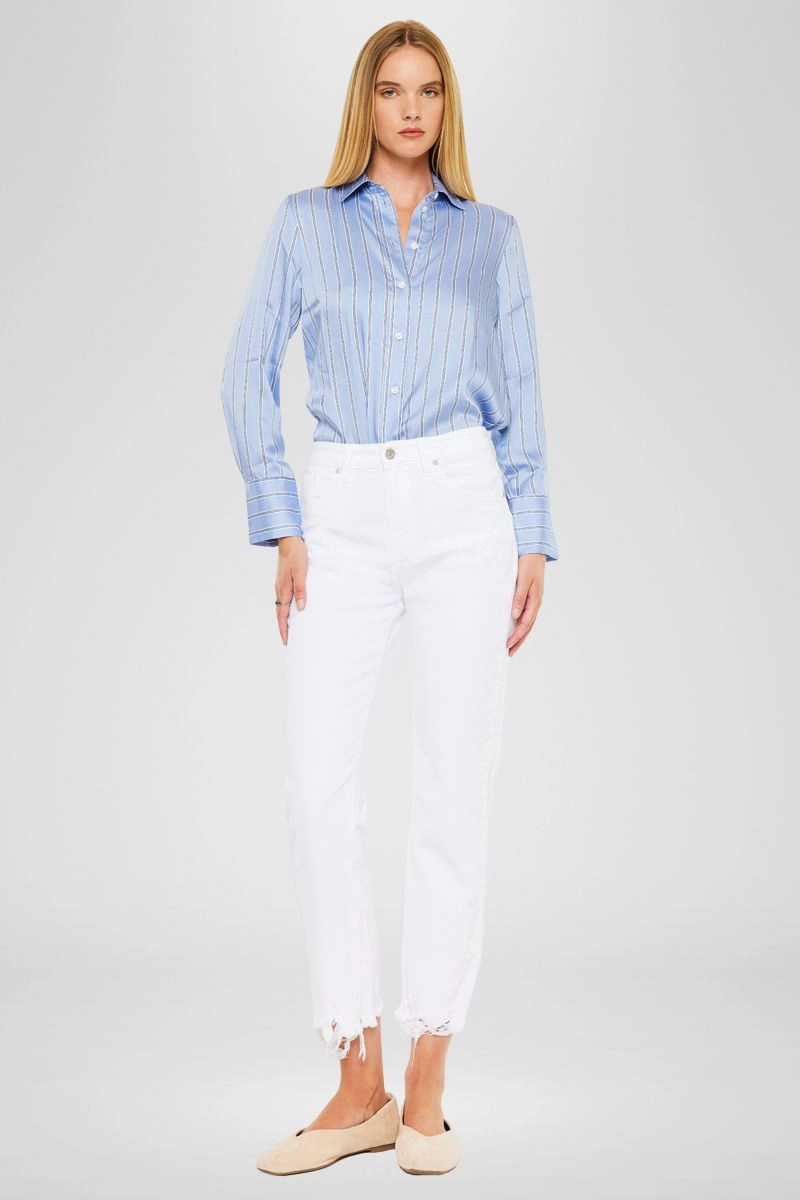 Daniela High Rise Straight Fit Leg Jeans
