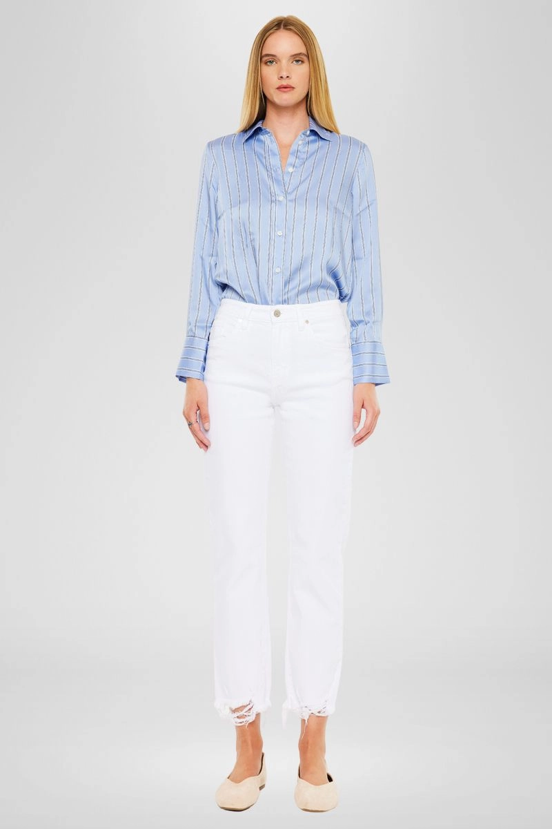 Daniela High Rise Straight Fit Leg Jeans
