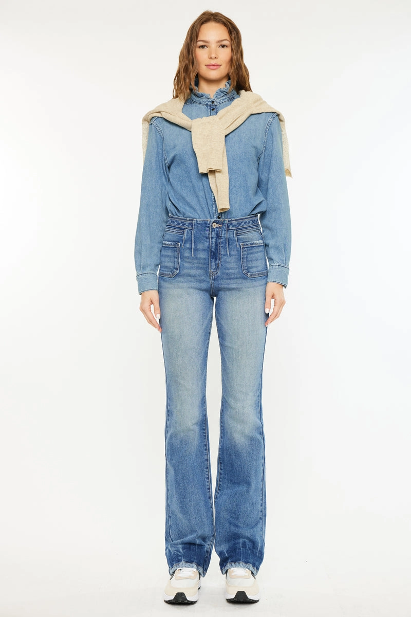 Denicee High Rise Bootcut Jeans