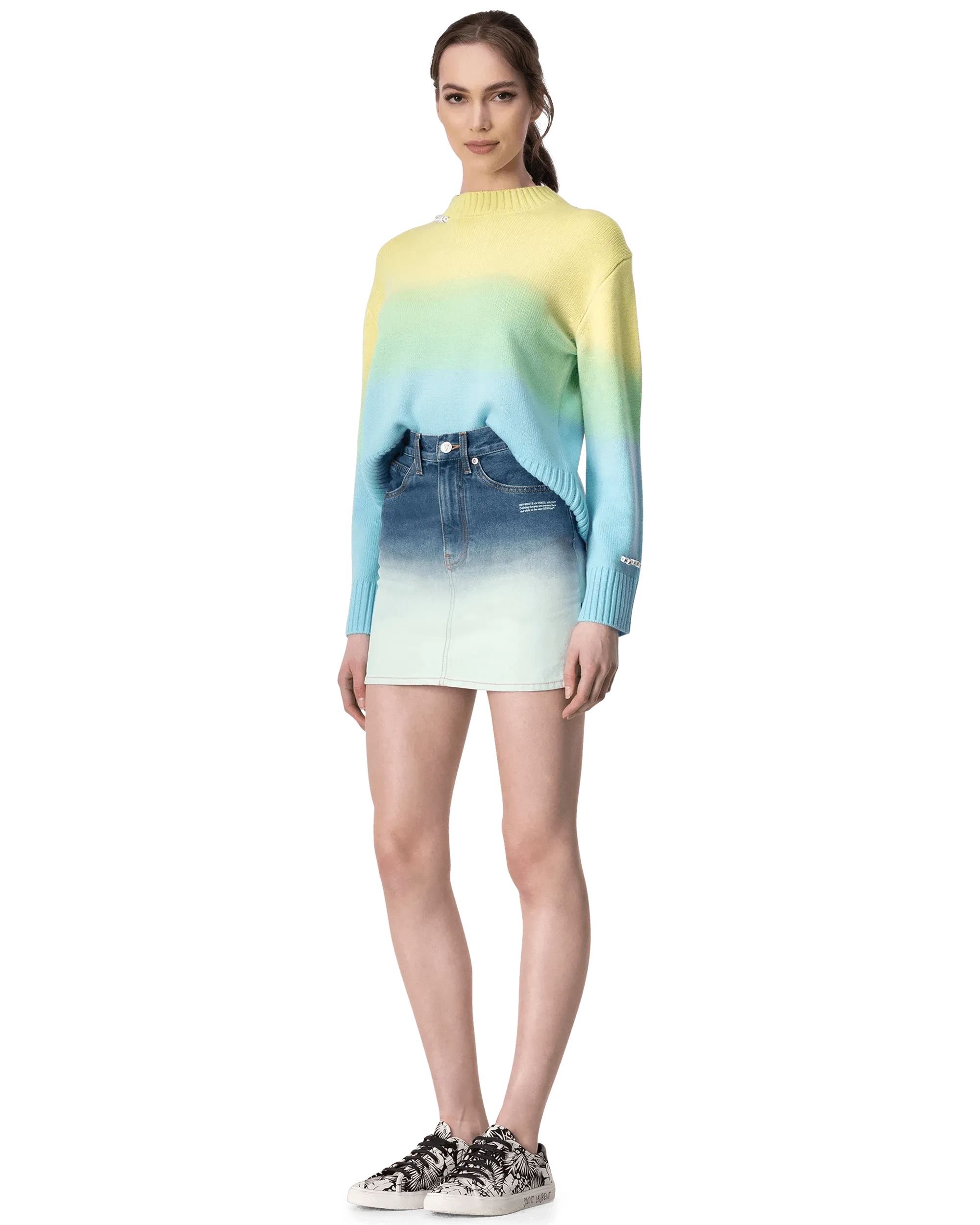 Dip Dye Crewneck Sweater