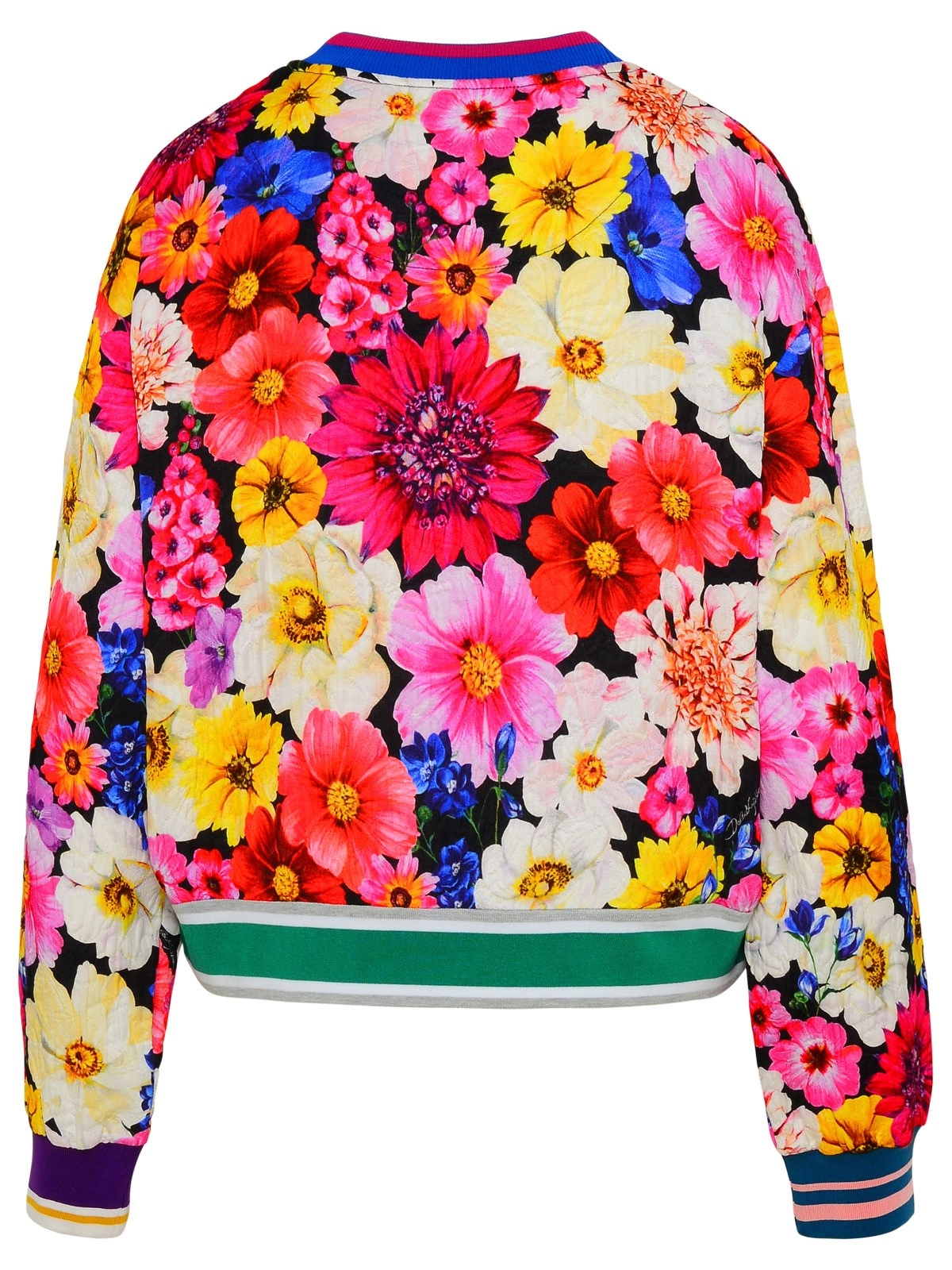 Dolce & Gabbana Allover Floral Print Crewneck Sweatshirt