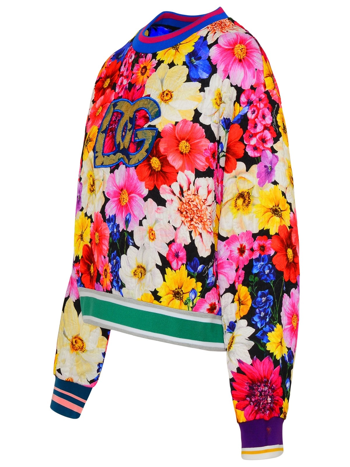 Dolce & Gabbana Allover Floral Print Crewneck Sweatshirt