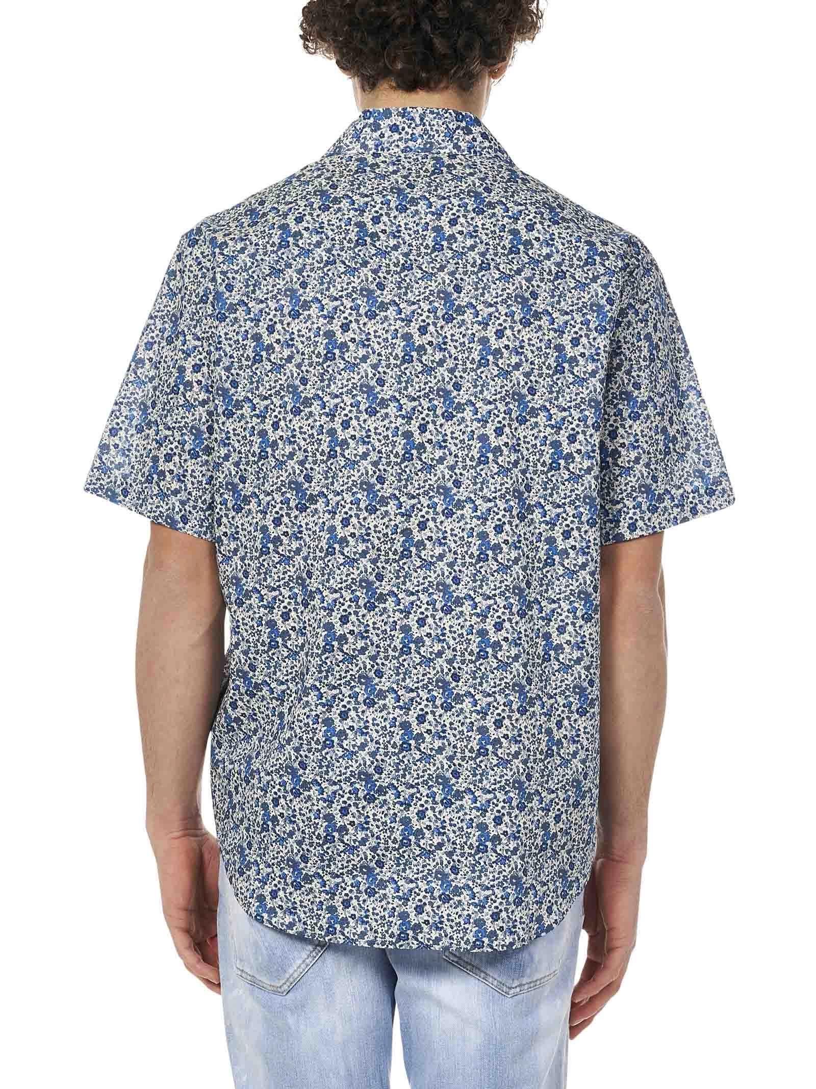 Dsquared2 Allover Floral Print Short Sleeved Shirt