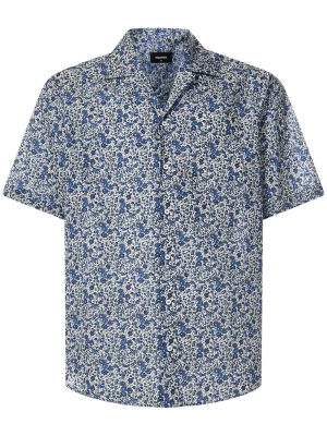 Dsquared2 Allover Floral Print Short Sleeved Shirt