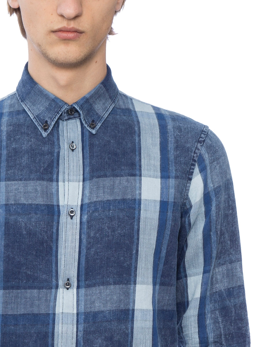 Dsquared2 Checked Denim Shirt