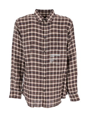 Dsquared2 Checked Logo Print Shirt