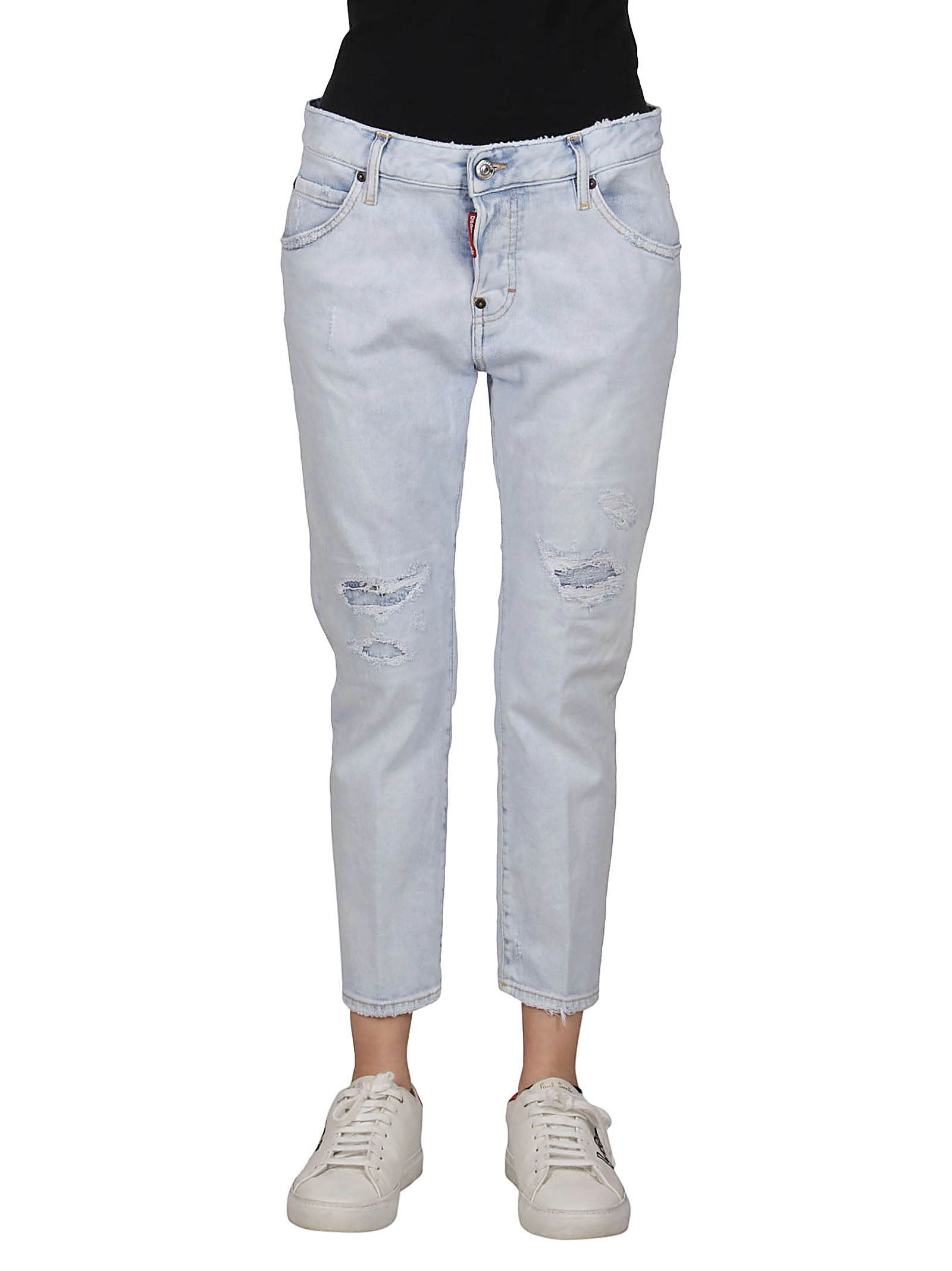 Dsquared2 Distressed Cropped Jeans