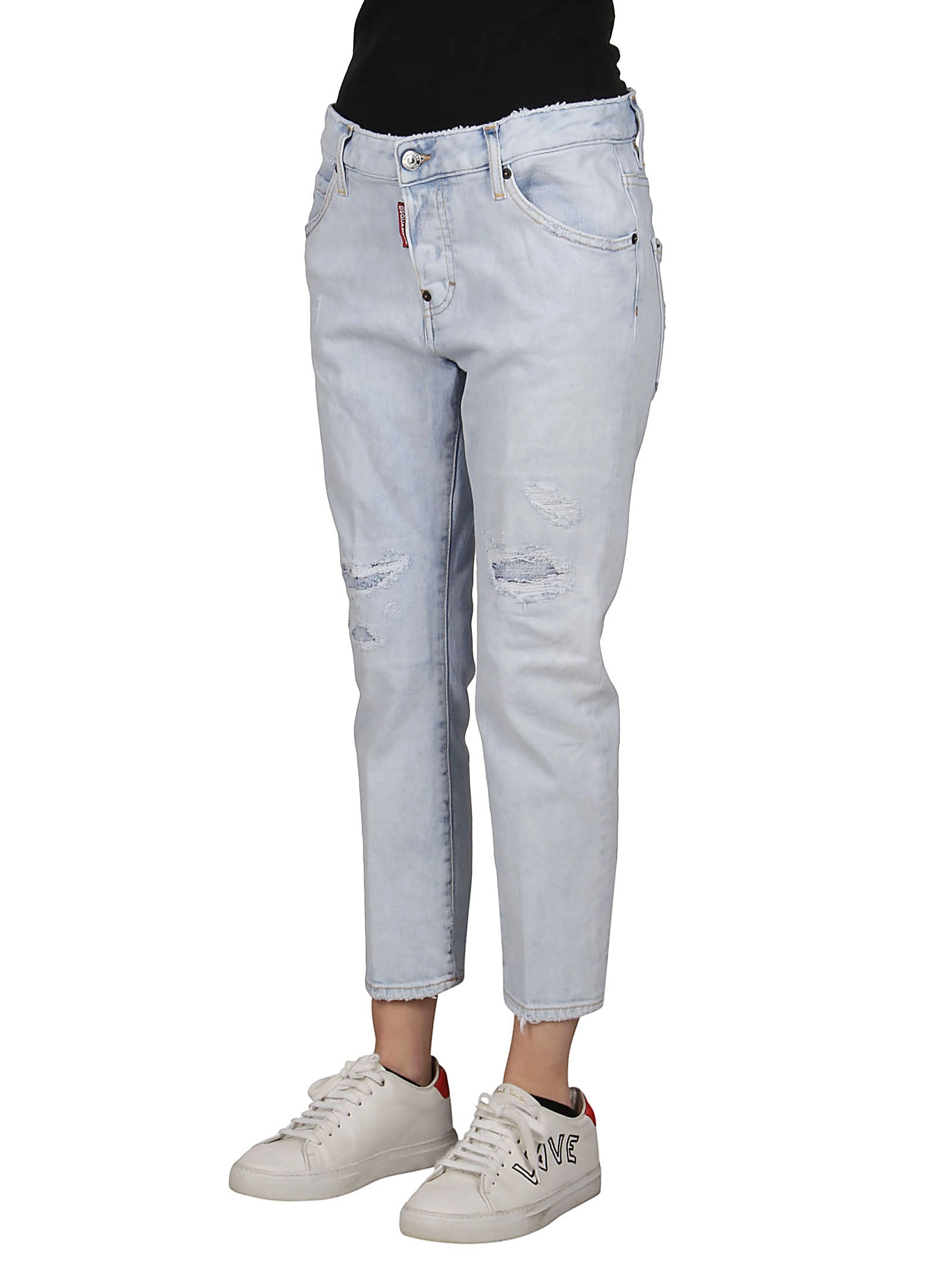 Dsquared2 Distressed Cropped Jeans
