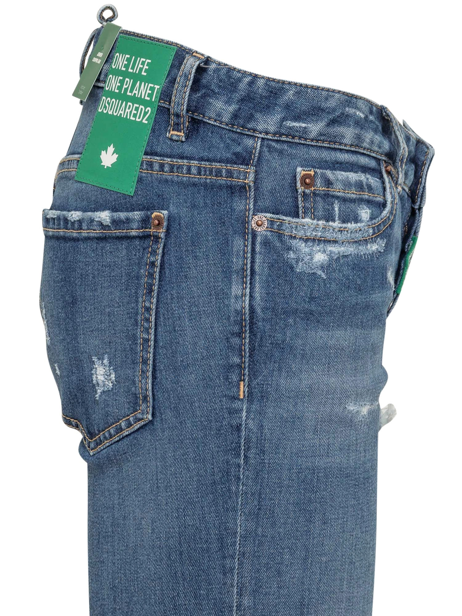 Dsquared2 Distressed Cropped Jeans