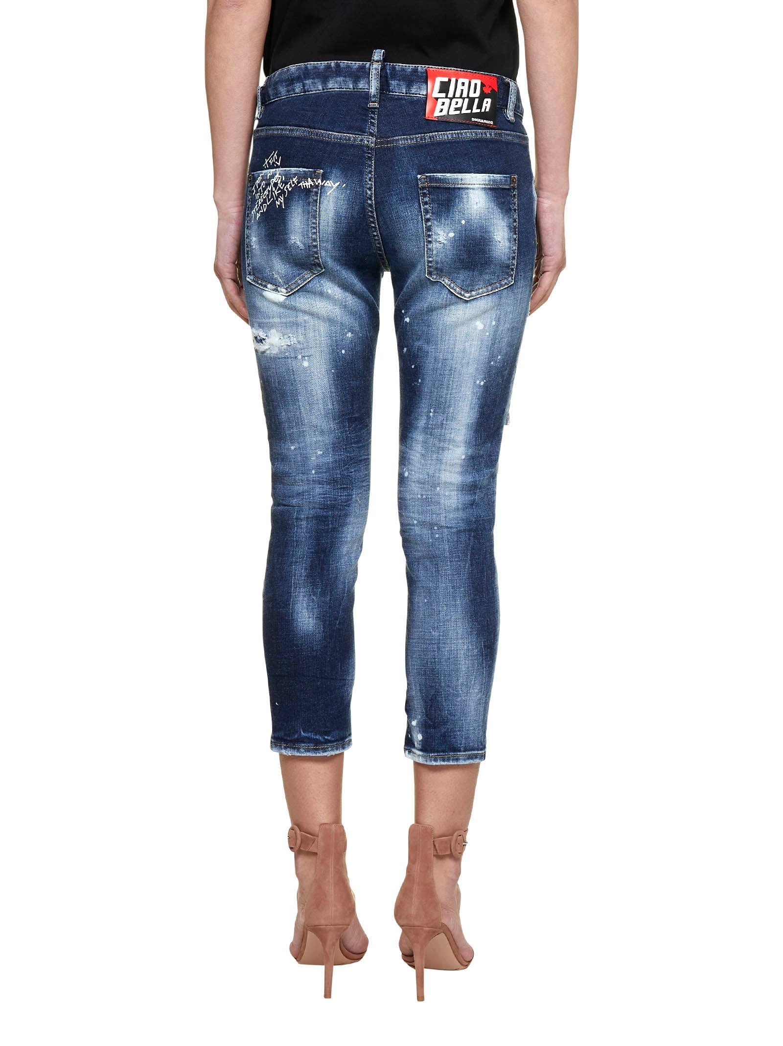 Dsquared2 Distressed Cropped Jeans
