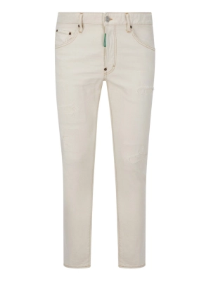 Dsquared2 Distressed Logo-Patch Jeans