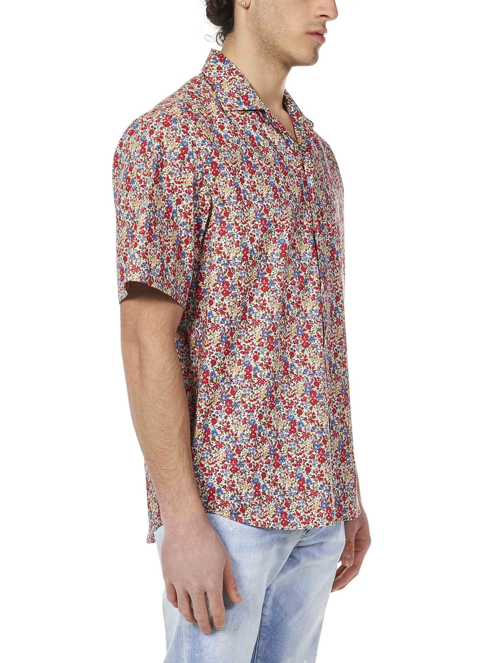 Dsquared2 Floral Print Short Sleeved Shirt