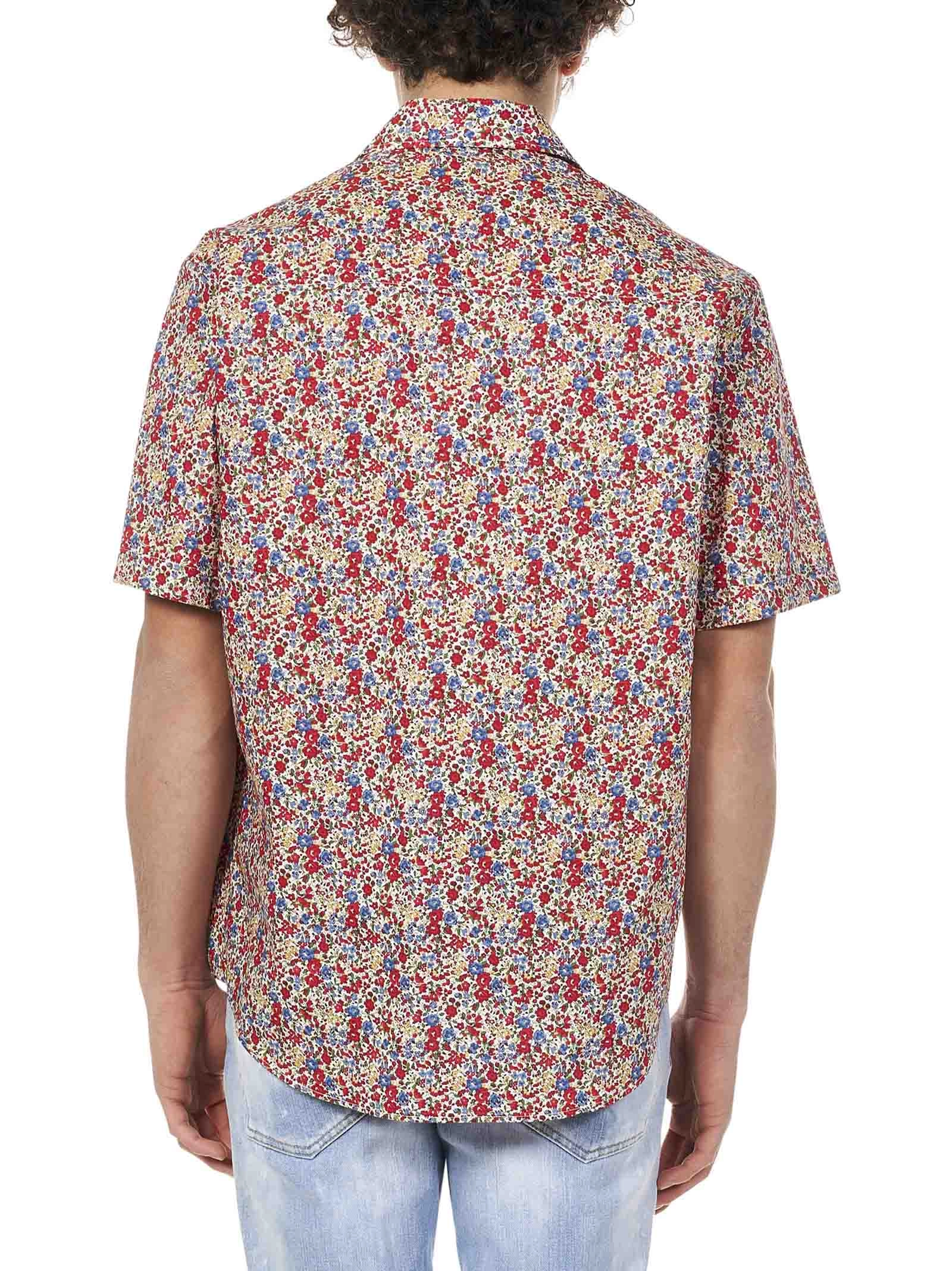 Dsquared2 Floral Print Short Sleeved Shirt