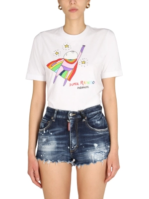 Dsquared2 Graphic Print Crewneck T-Shirt