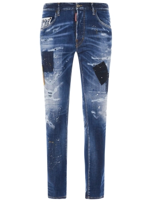 Dsquared2 Paint Splatter Distressed Jeans