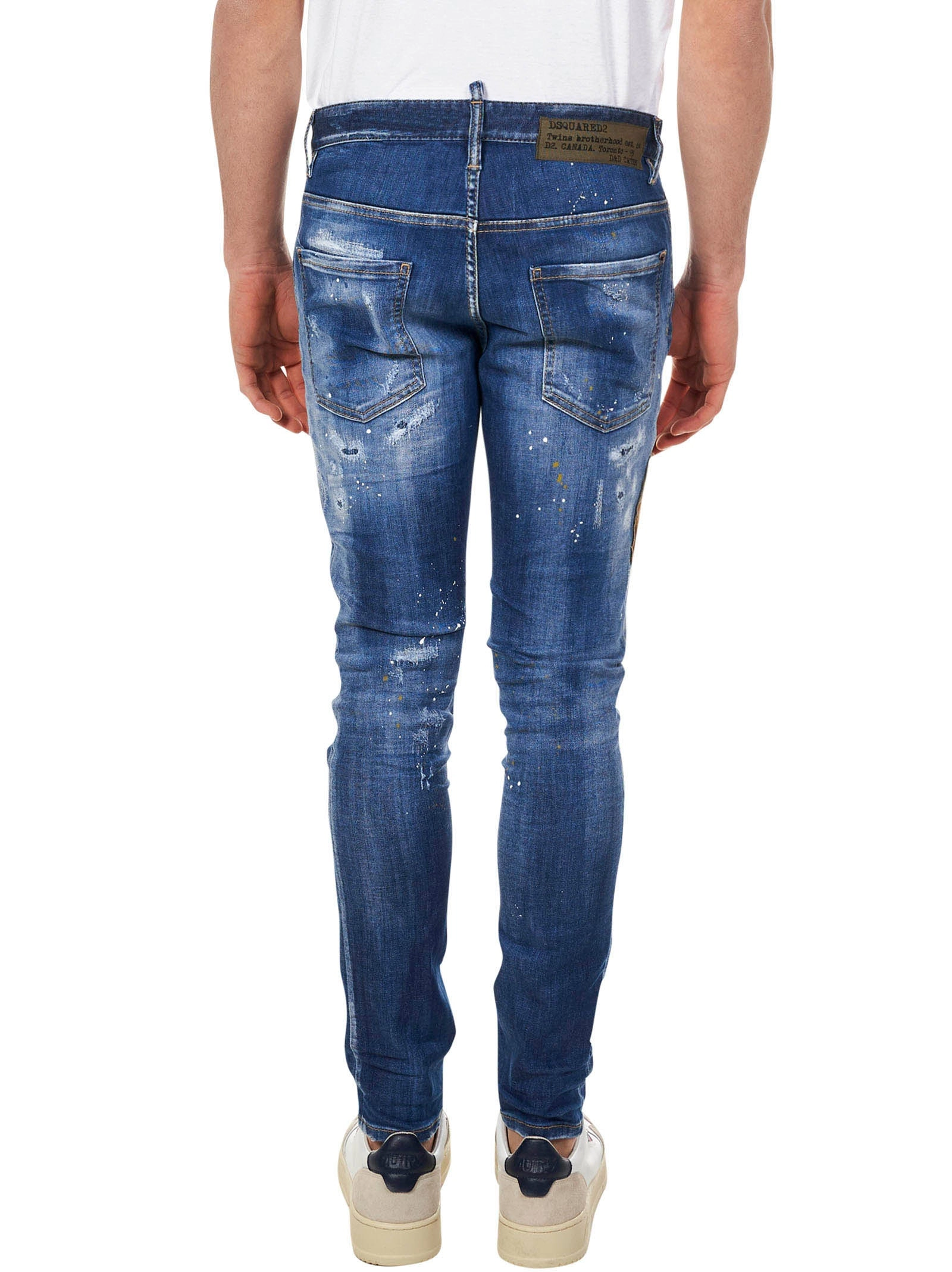 Dsquared2 Paint Splatter Distressed Jeans
