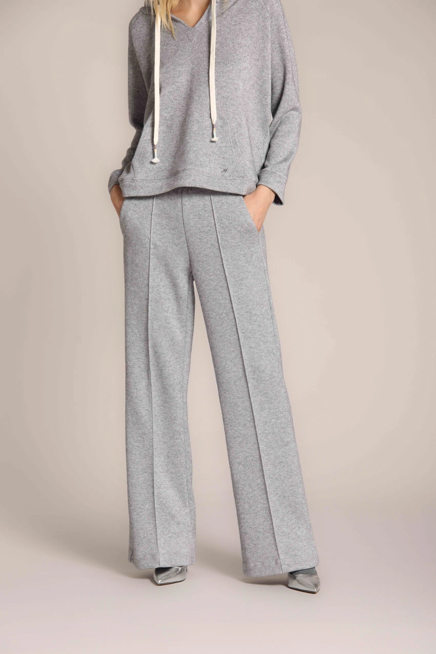 Easy Straight women's chino pants in plush jersey with lurex straight fit