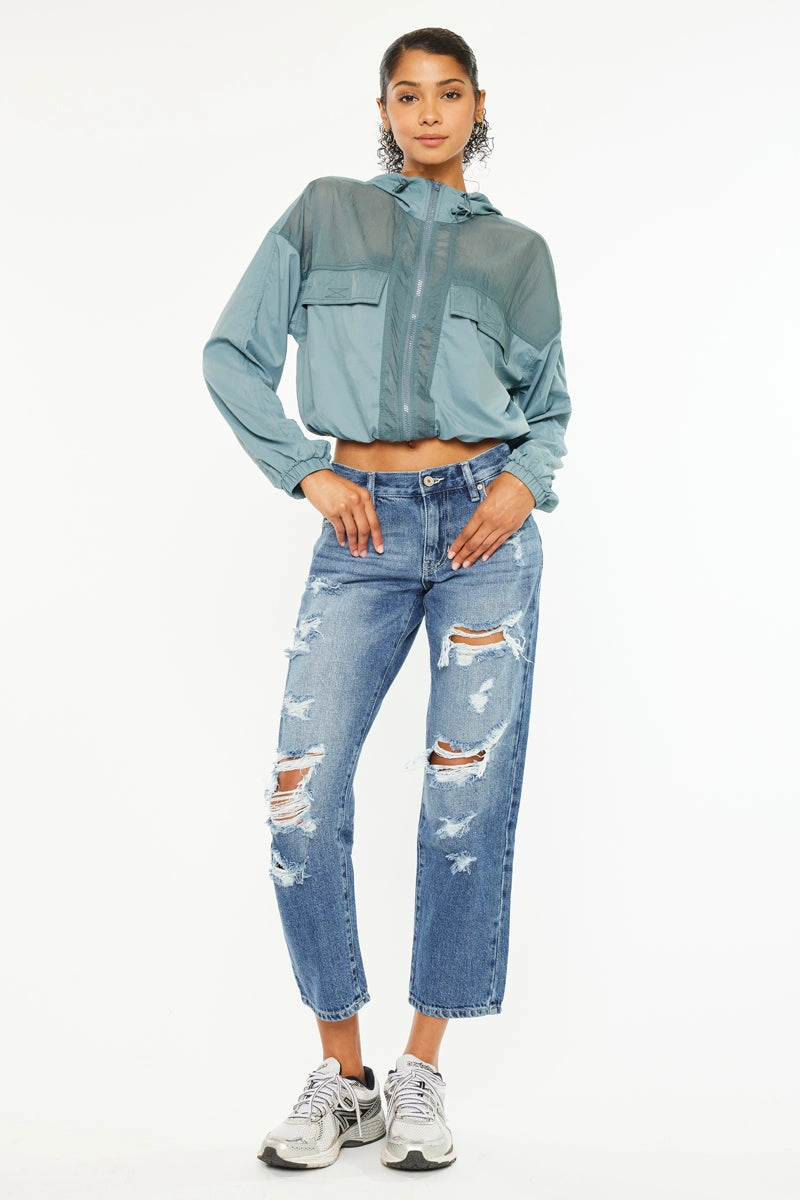 Effy Mid Rise Boyfriend Jeans