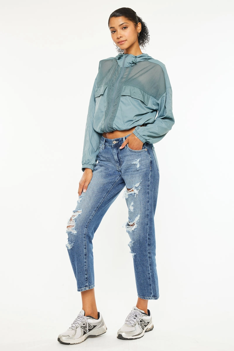Effy Mid Rise Boyfriend Jeans