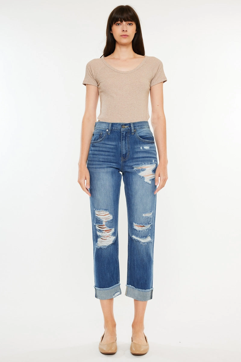Eloise Essentials High Rise Straight Leg Jeans