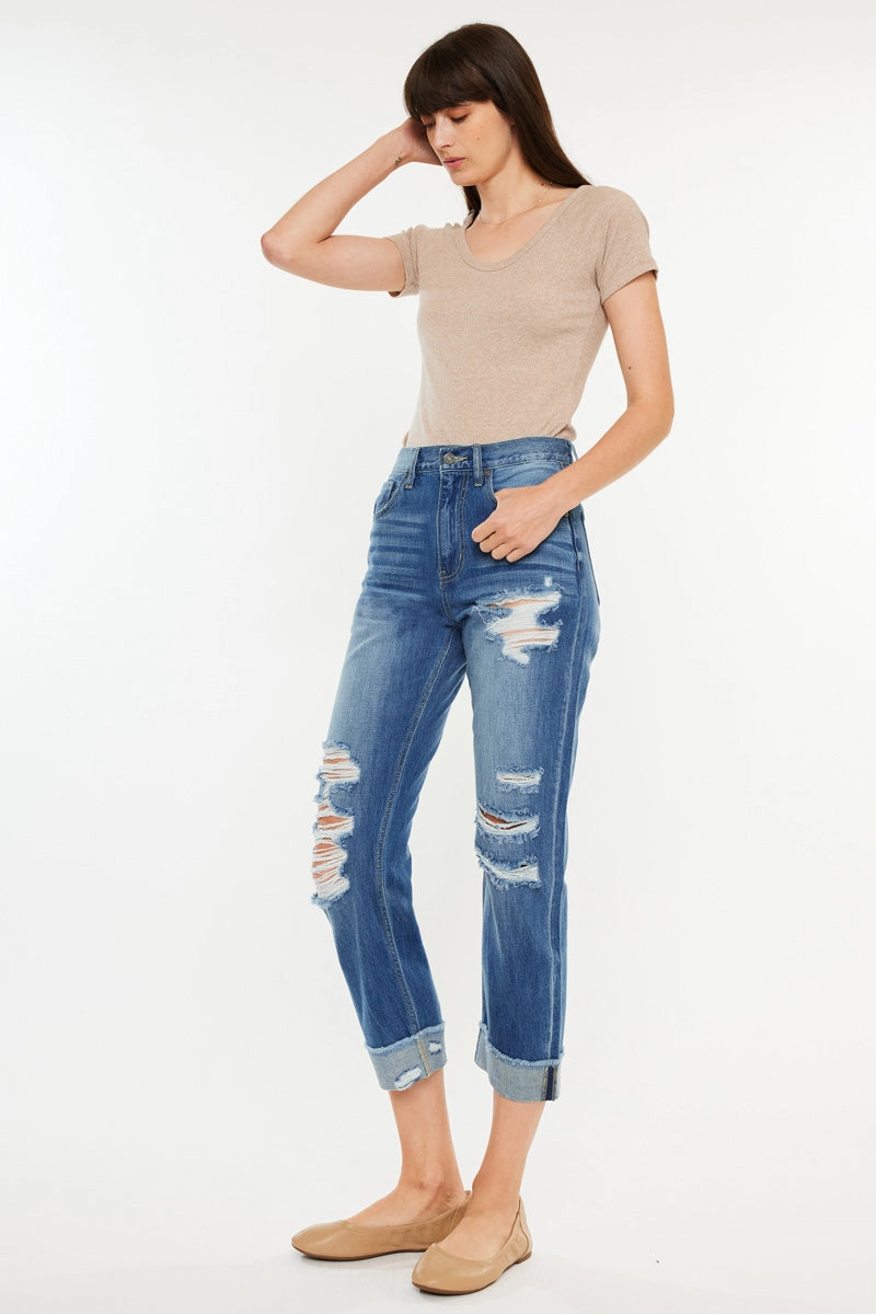 Eloise Essentials High Rise Straight Leg Jeans
