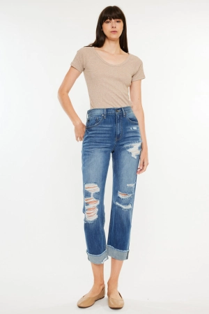 Eloise Essentials High Rise Straight Leg Jeans