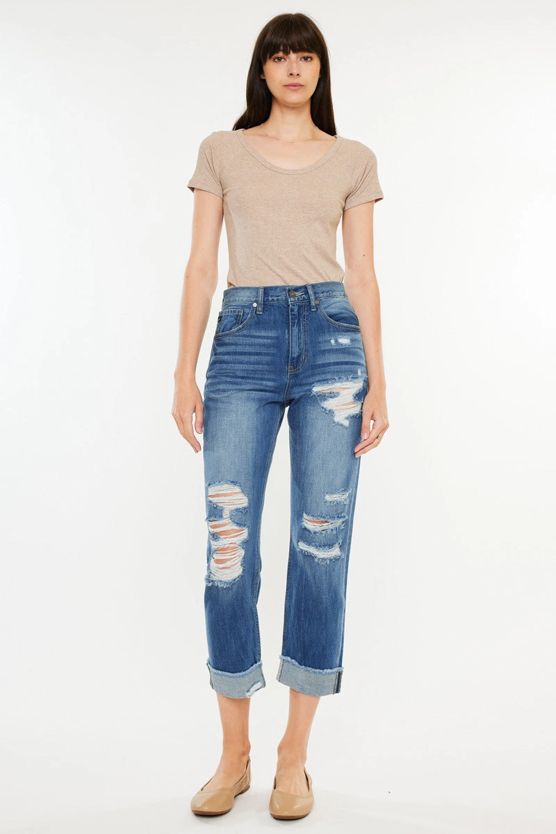 Eloise Essentials High Rise Straight Leg Jeans