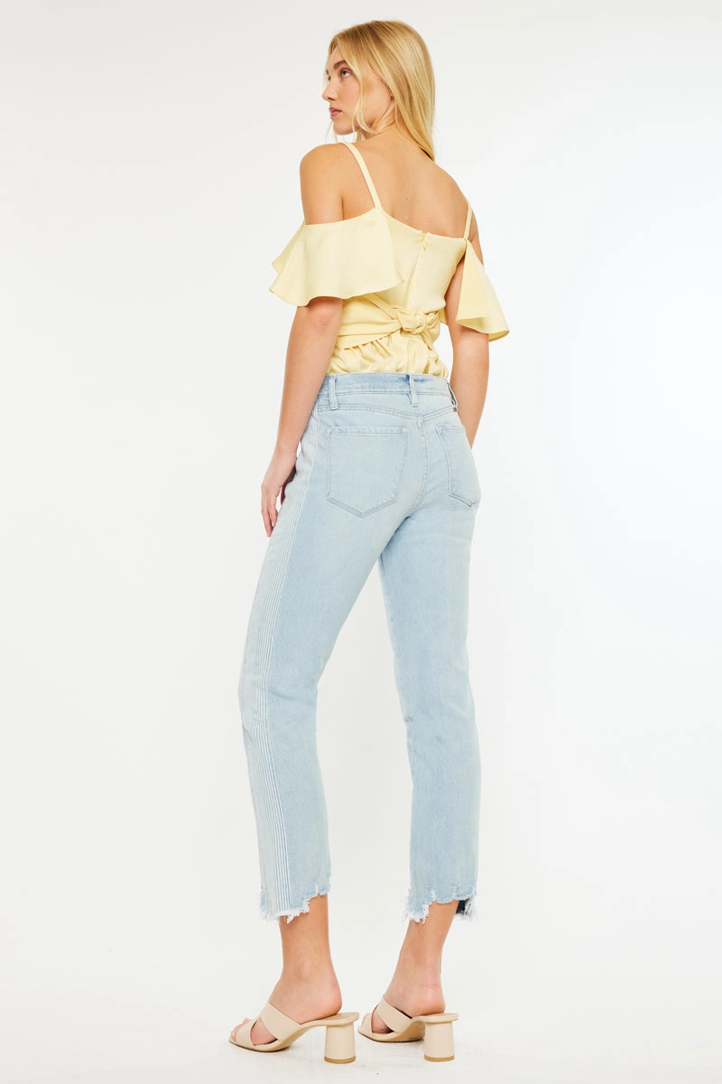 Erin High Rise Slim Straight Leg Jeans