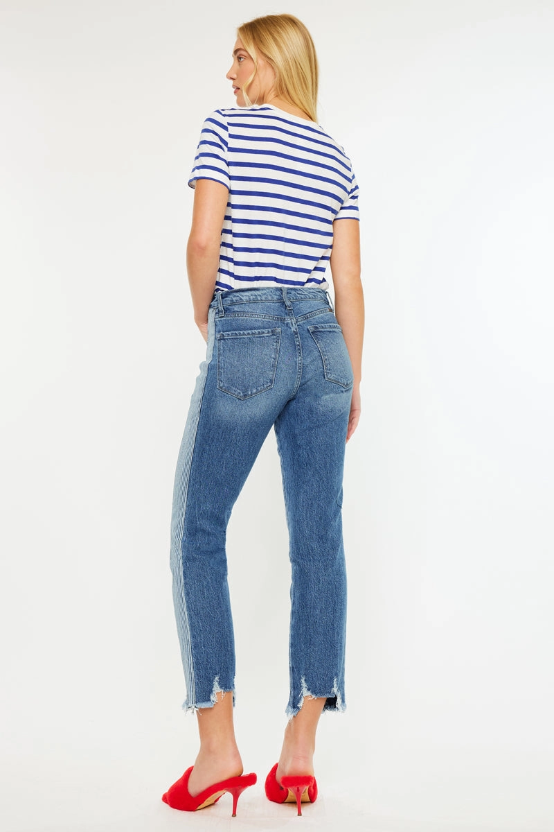 Erin High Rise Slim Straight Leg Jeans