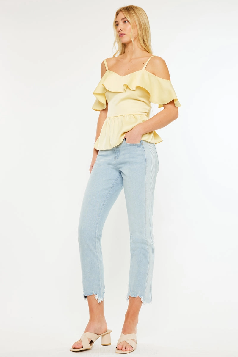 Erin High Rise Slim Straight Leg Jeans