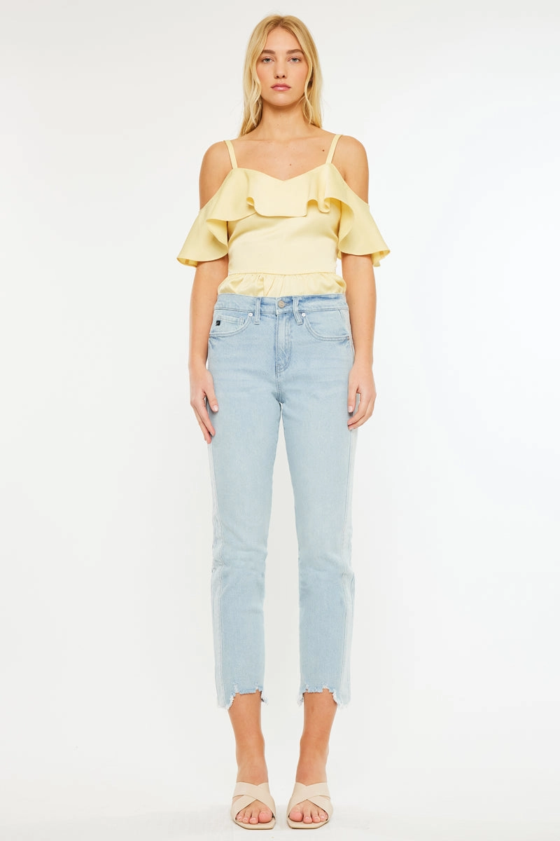 Erin High Rise Slim Straight Leg Jeans