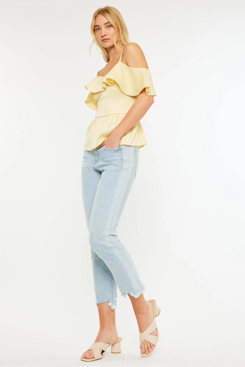Erin High Rise Slim Straight Leg Jeans