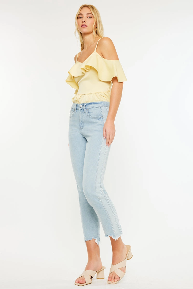 Erin High Rise Slim Straight Leg Jeans