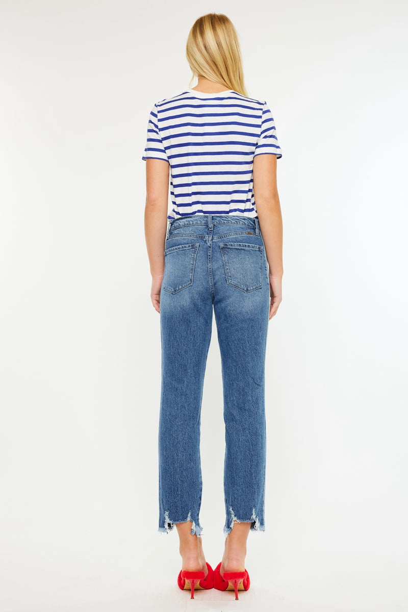 Erin High Rise Slim Straight Leg Jeans