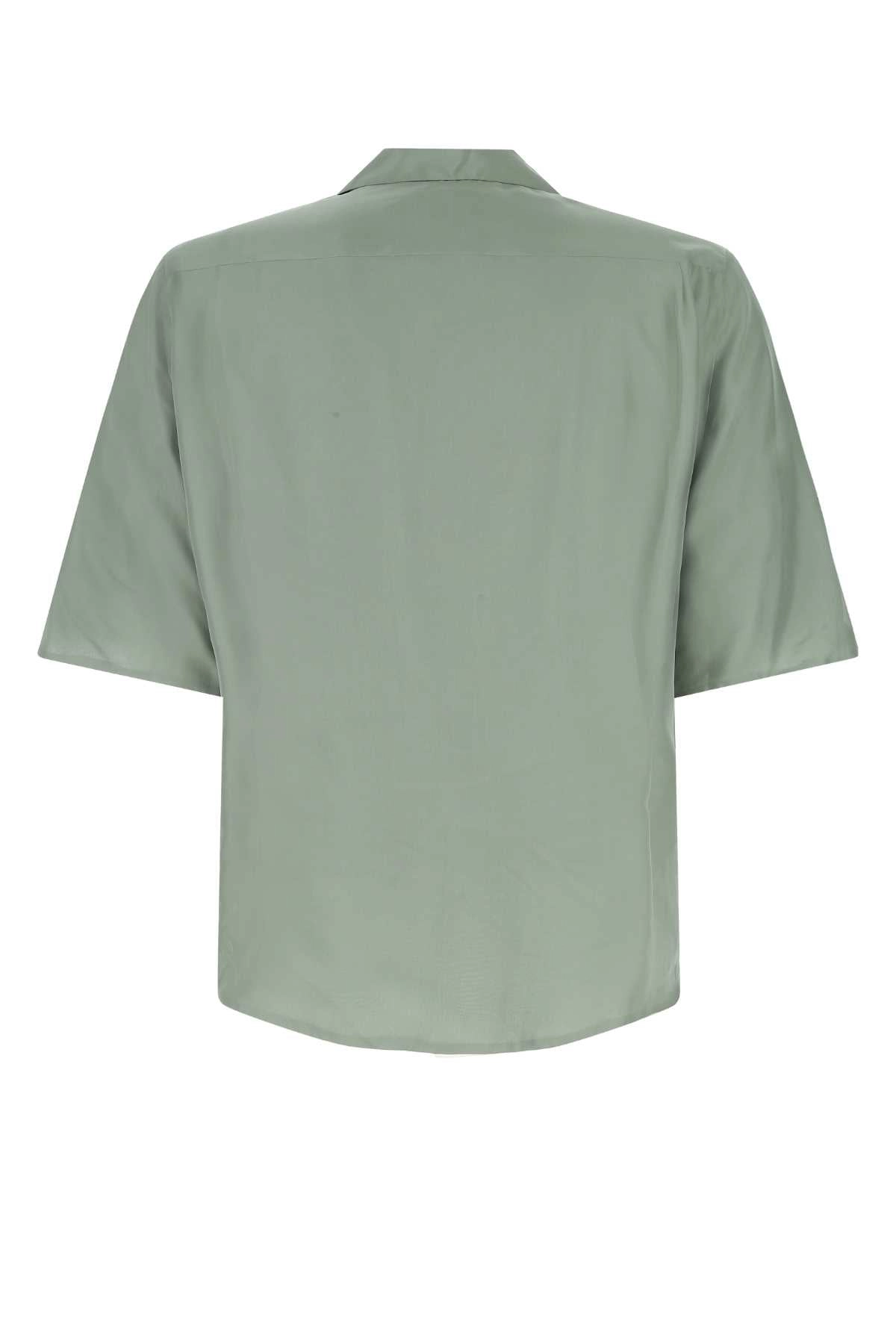 Ermenegildo Zegna Notched Lapeled Short-Sleeved Shirt