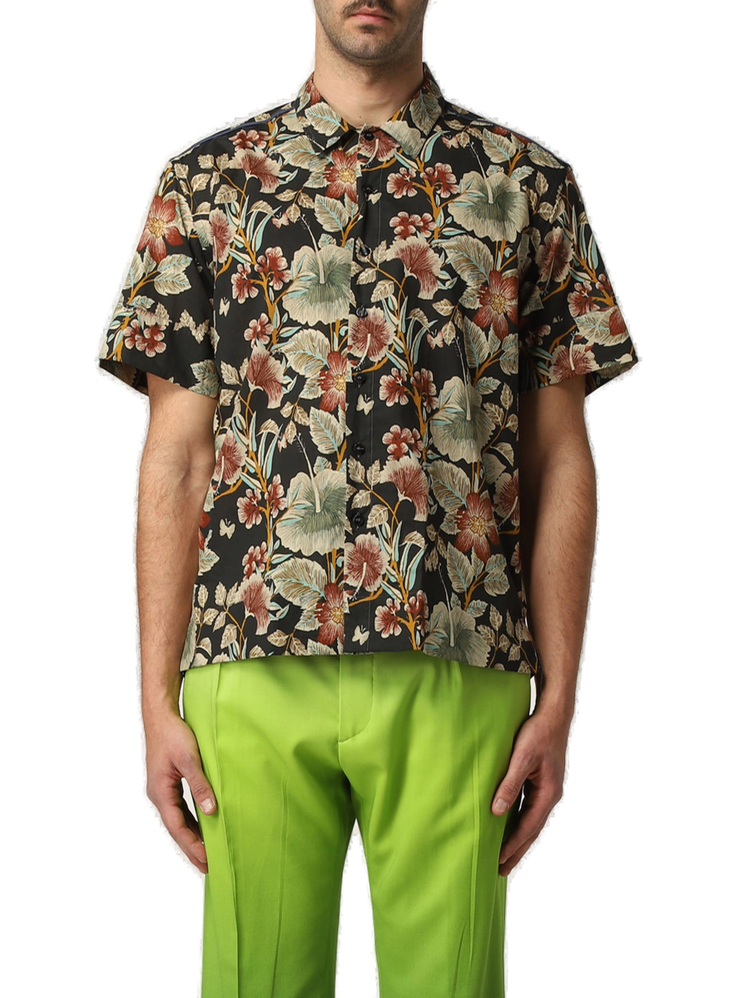 Etro Floral Printed Short-Sleeved Shirt