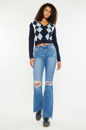 Eva Essentials High Rise Bootcut Jeans