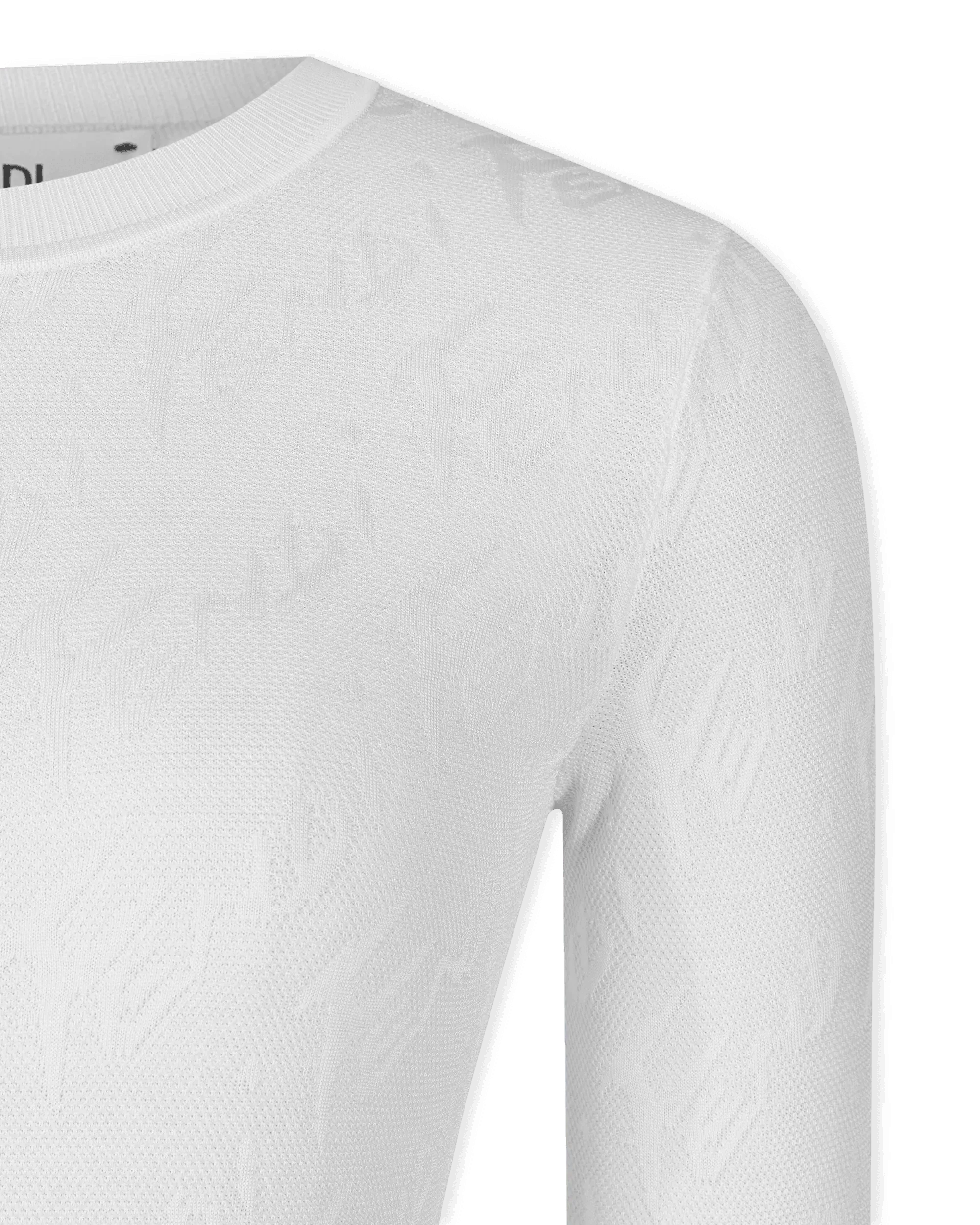 Fendi Brush Long Sleeve Knit Top